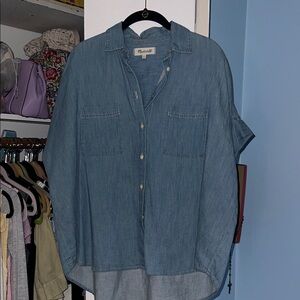 Madewell Denim Blue Casual Button Down Shirt